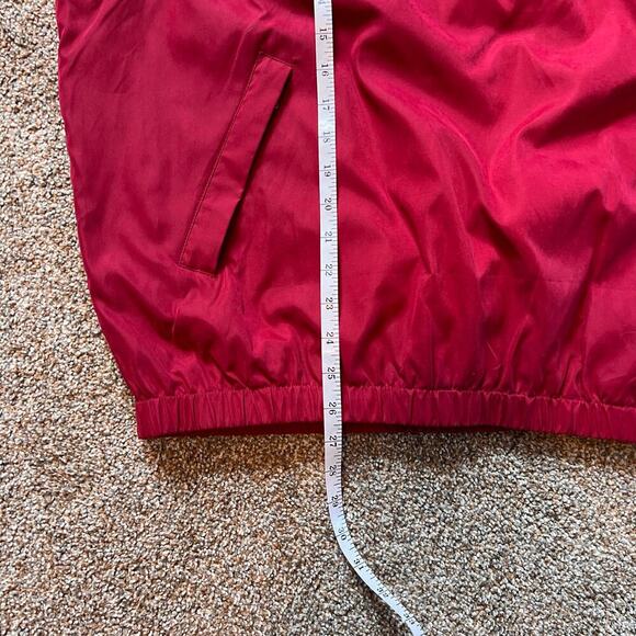 Bobby Jones Red Quarter Zip Vest.  Black/White Checked Lined.  Size Large - Picture 5 of 7